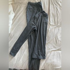 Grey 2 Piece Legging Outfit